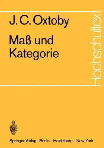 Cover of Maß Und Kategorie