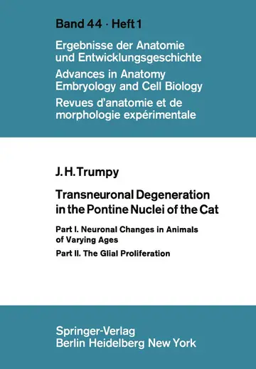 Cover of Transneuronal Degeneration in the Pontine Nuclei of the Cat