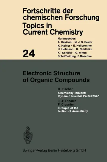 Cover of Electronic Structure of Organic Compounds