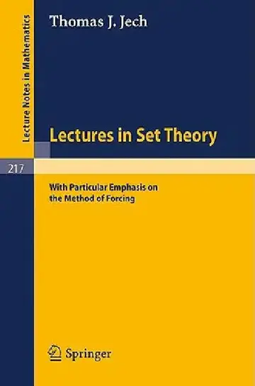 Cover of Lectures in Set Theory