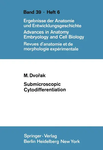 Cover of Submicroscopic Cytodifferentiation