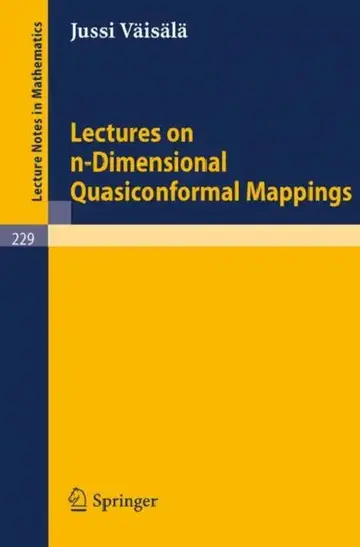 Cover of Lectures on N-Dimensional Quasiconformal Mappings
