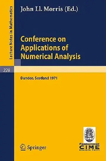 Cover of Conference on Applications of Numerical Analysis