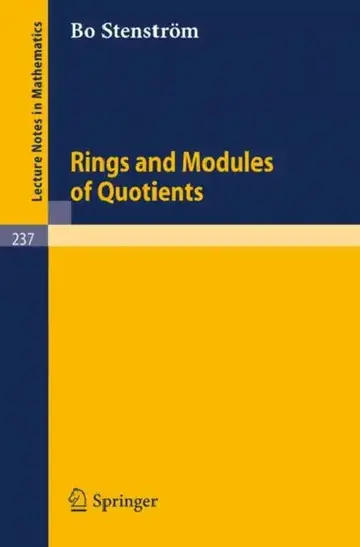 Cover of Rings and Modules of Quotients