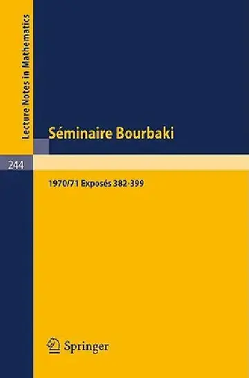Cover of Séminaire Bourbaki
