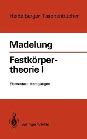 Cover of Festkörpertheorie I