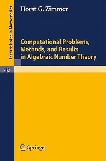 Cover of Computational Problems, Methods, and Results in Algebraic Number Theory