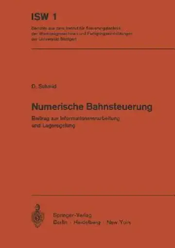 Cover of Numerische Bahnsteuerung