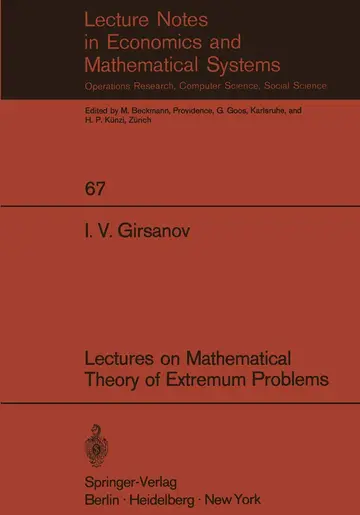 Cover of Lectures on Mathematical Theory of Extremum Problems