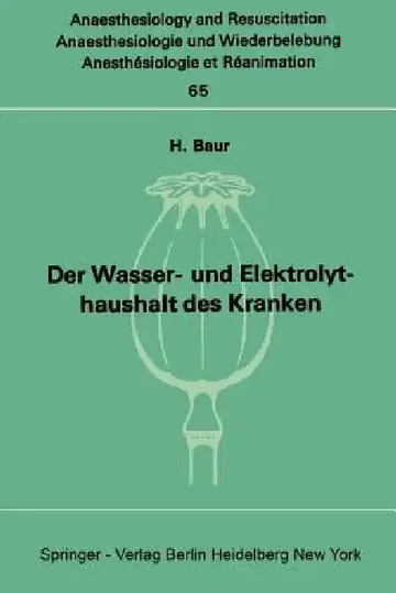Cover of Der Wasser- Und Elektrolythaushalt Des Kranken