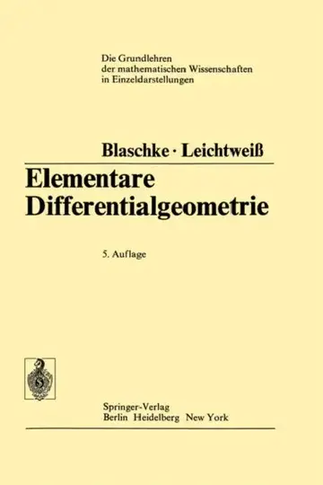 Cover of Elementare Differentialgeometrie
