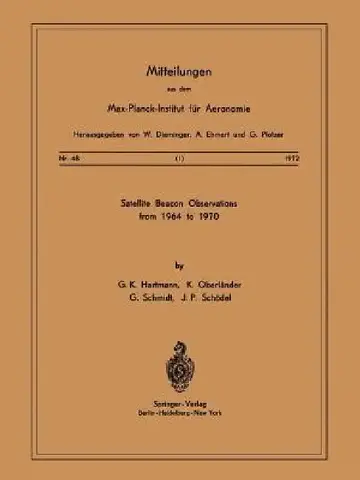 Cover of Satellite Beacons Observations from 1964 to 1970
