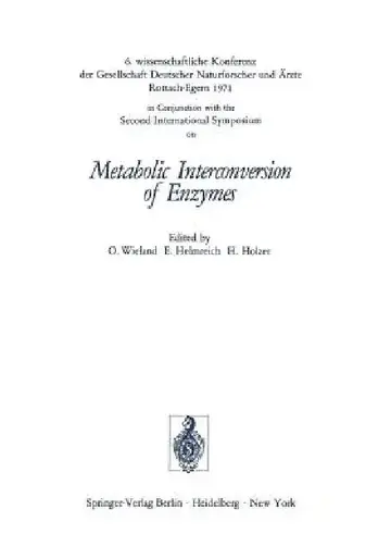 Cover of Metabolic Interconversion of Enzymes