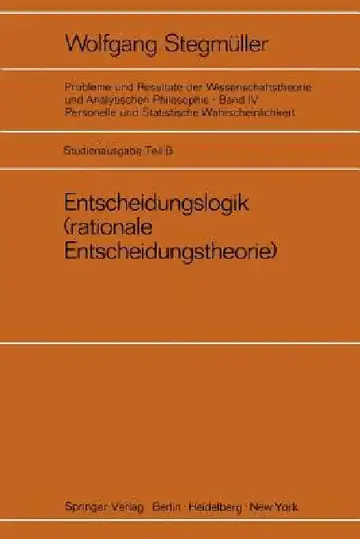 Cover of Entscheidungslogik