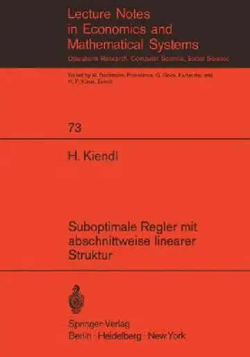 Cover of Suboptimale Regler Mit Abschnittweise Linearer Struktur