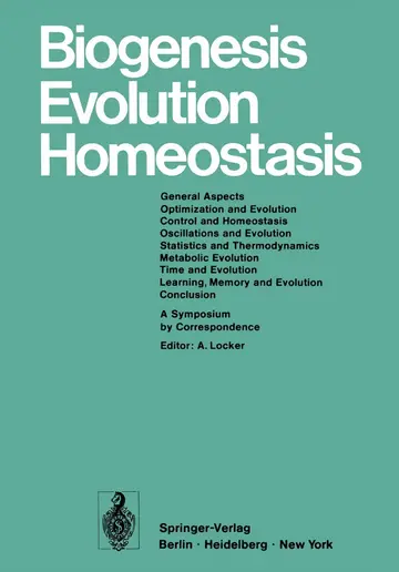 Cover of Biogenesis Evolution Homeostasis