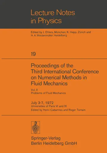 Cover of Proceedings of the Third International Conference on Numerical Methods in Fluid Mechanics