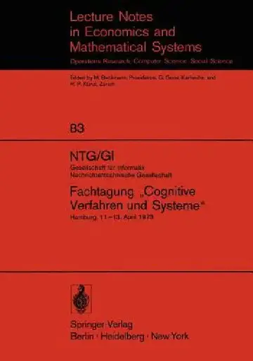 Cover of Ntg/GI Gesellschaft Für Informatik Nachrichtentechnische Gesellschaft. Fachtagung "Cognitive Verfahren Und Systeme"