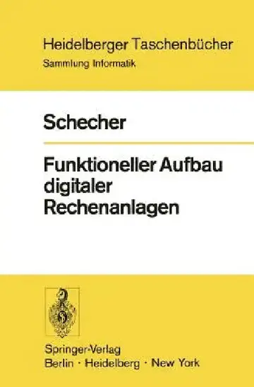 Cover of Funktioneller Aufbau Digitaler Rechenanlagen