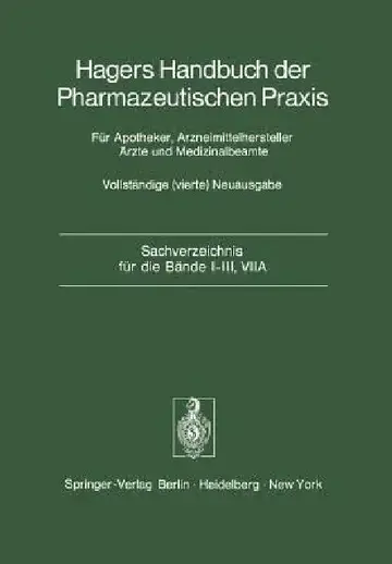 Cover of Sachverzeichnis Für Die Bände I-III, Viia