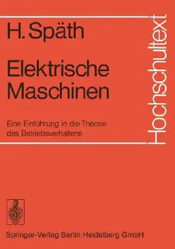 Cover of Elektrische Maschinen