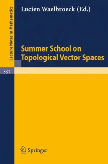 Cover of Summer School on Topological Vector Spaces