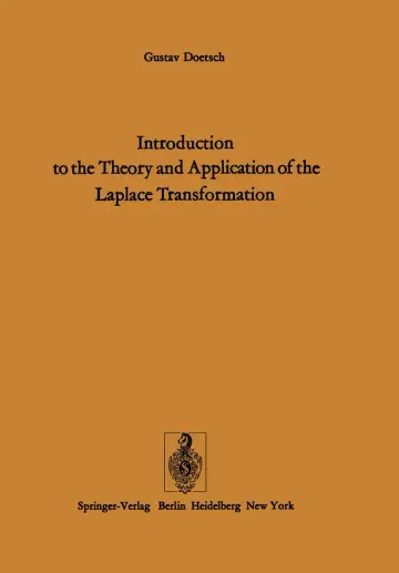 Cover of Introduction to the Theory and Application of the Laplace Transformation