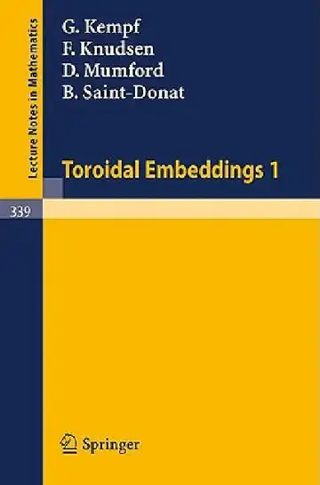 Cover of Toroidal Embeddings 1