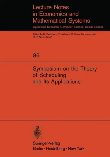 Cover of Symposium on the Theory of Scheduling and Its Applications
