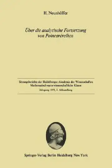 Cover of Über Die Analytische Fortsetzung Von Poincaréreihen