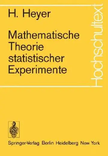 Cover of Mathematische Theorie Statistischer Experimente