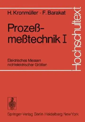 Cover of Prozeßmeßtechnik I