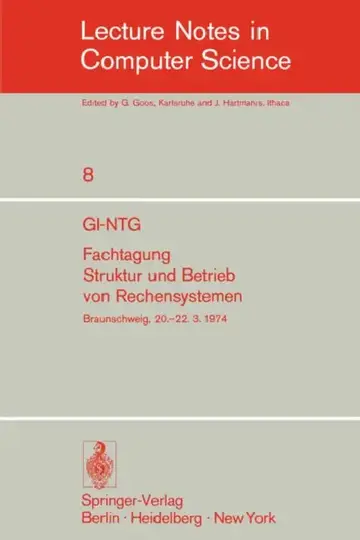 Cover of Gi-Ntg Fachtagung Struktur Und Betrieb Von Rechensystemen
