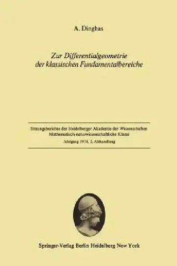 Cover of Zur Differentialgeometrie Der Klassischen Fundamentalbereiche