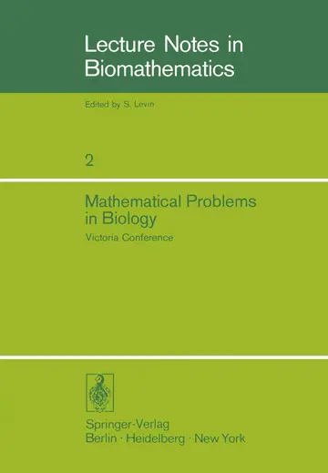 Cover of Mathematical Problems in Biology
