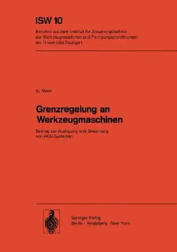 Cover of Grenzregelung an Werkzeugmaschinen