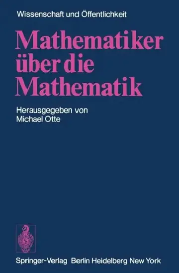 Cover of Mathematiker Über Die Mathematik