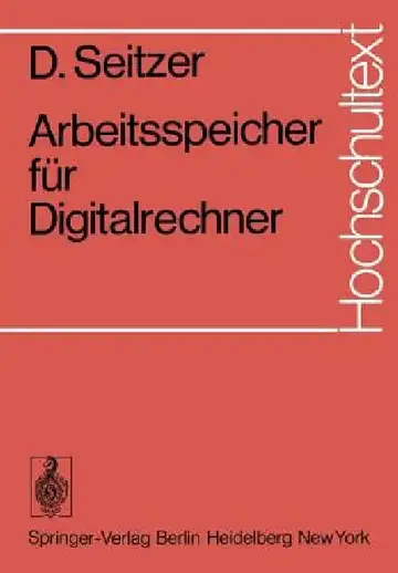Cover of Arbeitsspeicher Für Digitalrechner