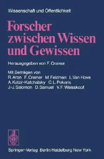 Cover of Forscher Zwischen Wissen Und Gewissen
