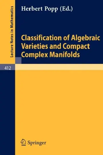 Cover of Classification of Algebraic Varieties and Compact Complex Manifolds