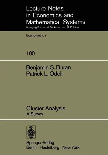 Cover of Cluster Analysis