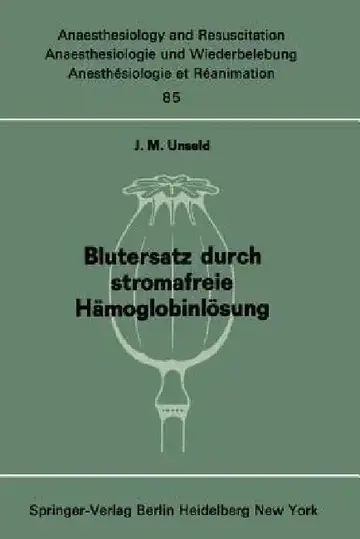 Cover of Blutersatz Durch Stromafreie Hämoglobinlösung