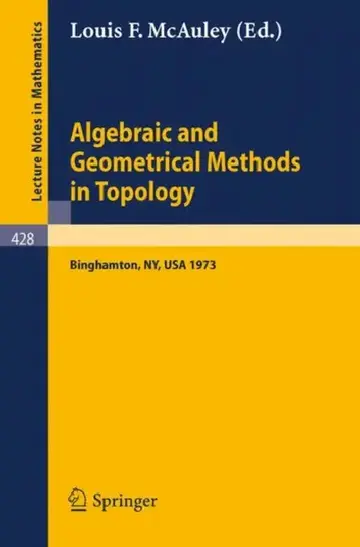 Cover of Algebraic and Geometrical Methods in Topology