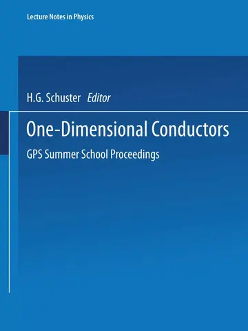 Cover of One-Dimensional Conductors