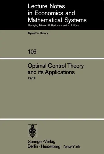 Cover of Optimal Control Theory and its Applications