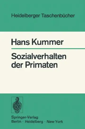 Cover of Sozialverhalten Der Primaten