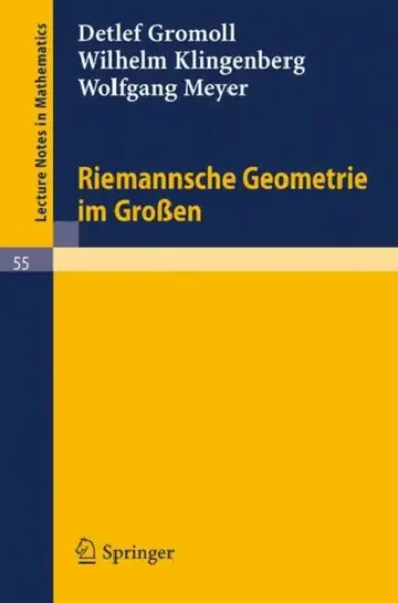 Cover of Riemannsche Geometrie Im Großen