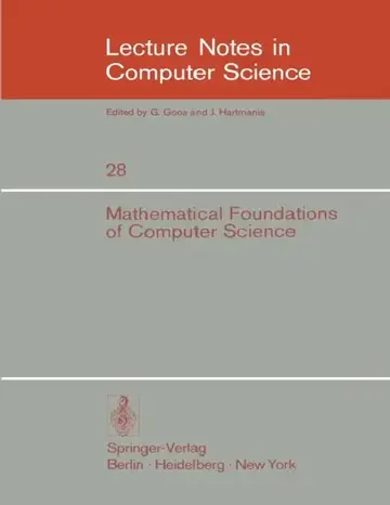 Cover of Mathematical Foundations of Computer Science 1974