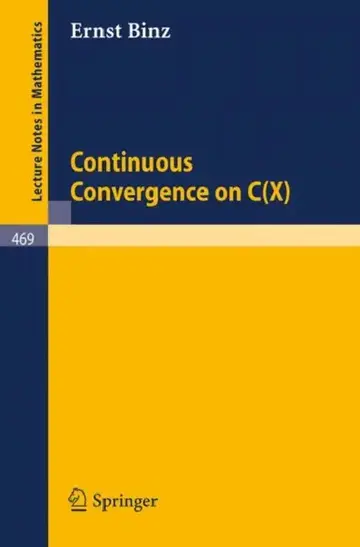 Cover of Continuous Convergence on C(x)