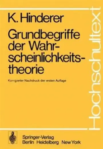 Cover of Grundbegriffe Der Wahrscheinlichkeitstheorie